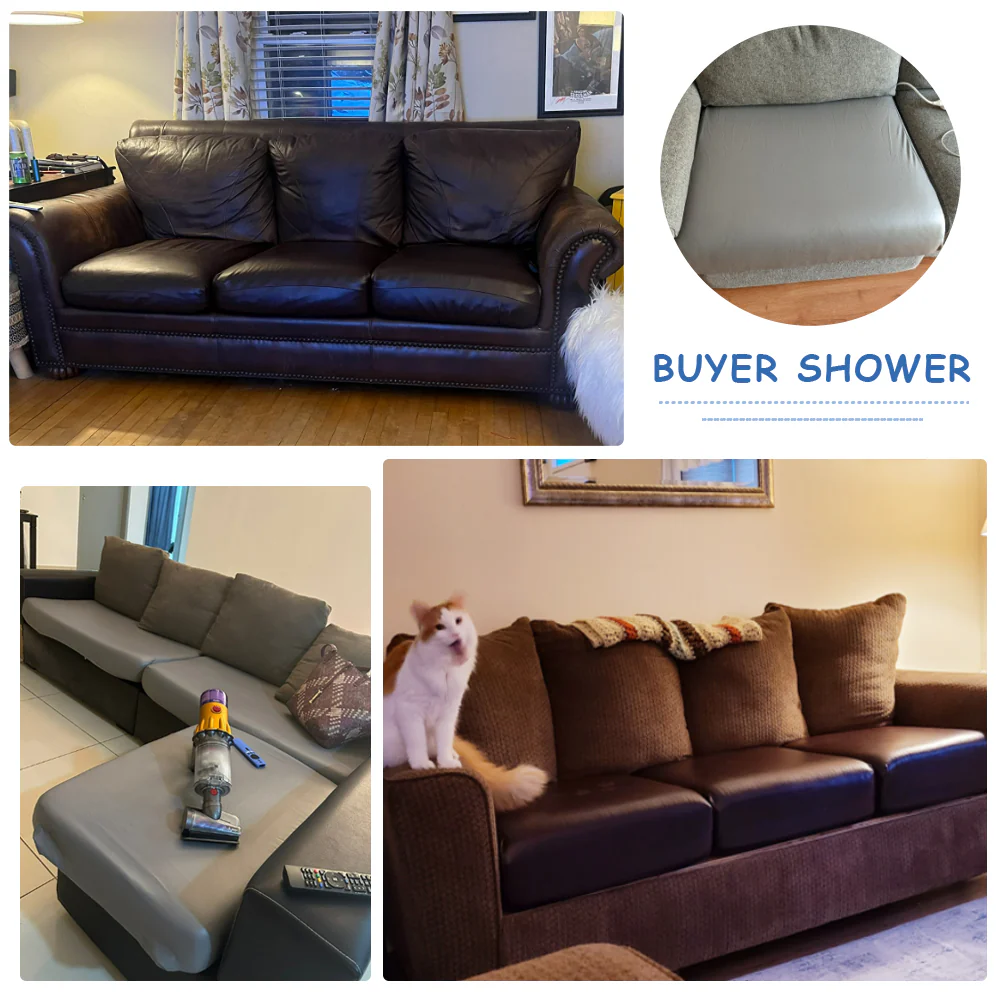 Faux Leather Sofa Seat Cover - Image 23