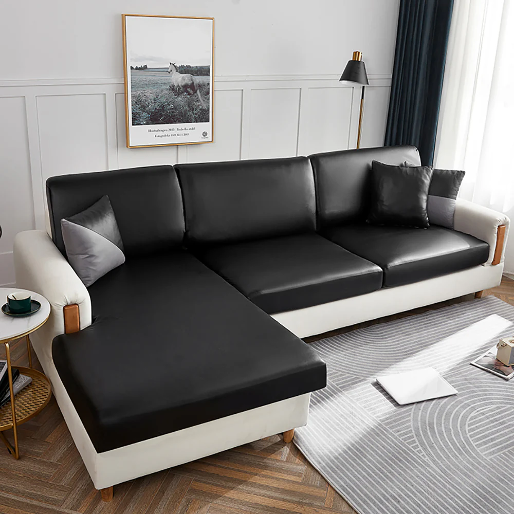Faux Leather Sofa Seat Cover - Image 26
