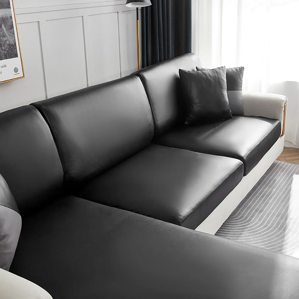 Faux Leather Sofa Seat Cover - Image 28