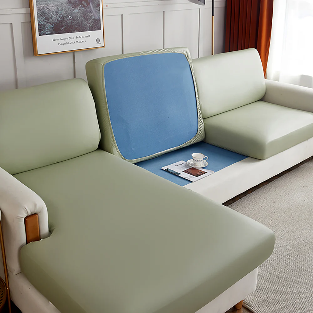 Faux Leather Sofa Seat Cover - Image 33