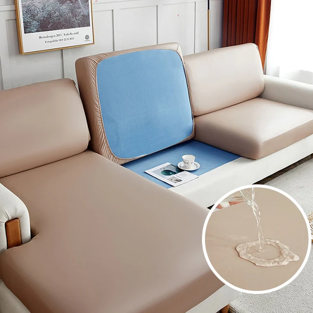Faux Leather Sofa Seat Cover - Image 4