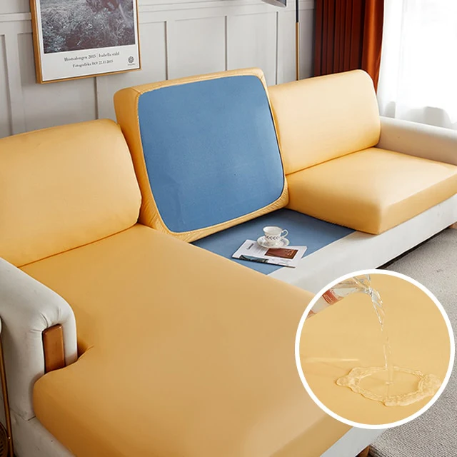 Faux Leather Sofa Seat Cover - Image 6