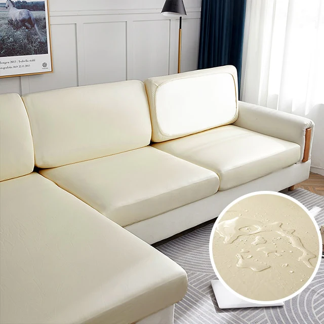 Faux Leather Sofa Seat Cover - Image 9