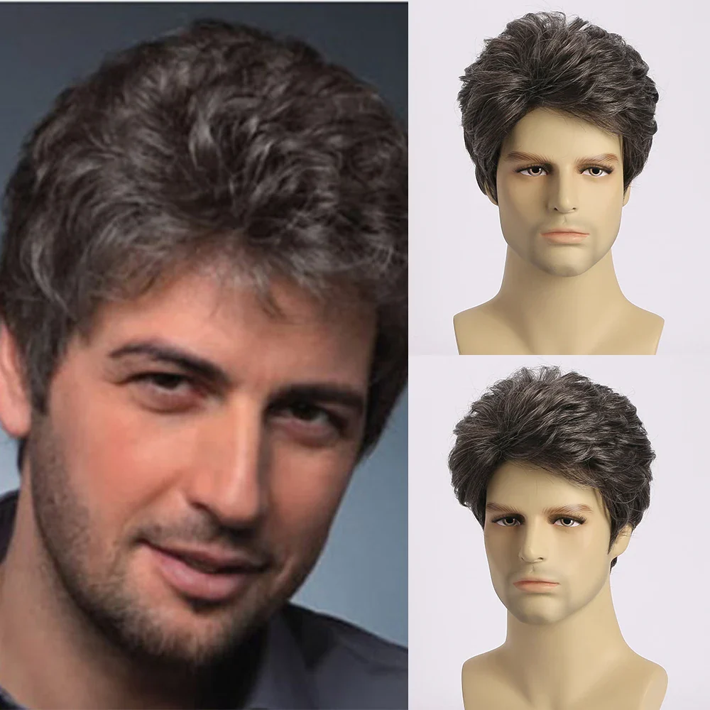 Fiber Synthetic Hair Men Wig - Image 4