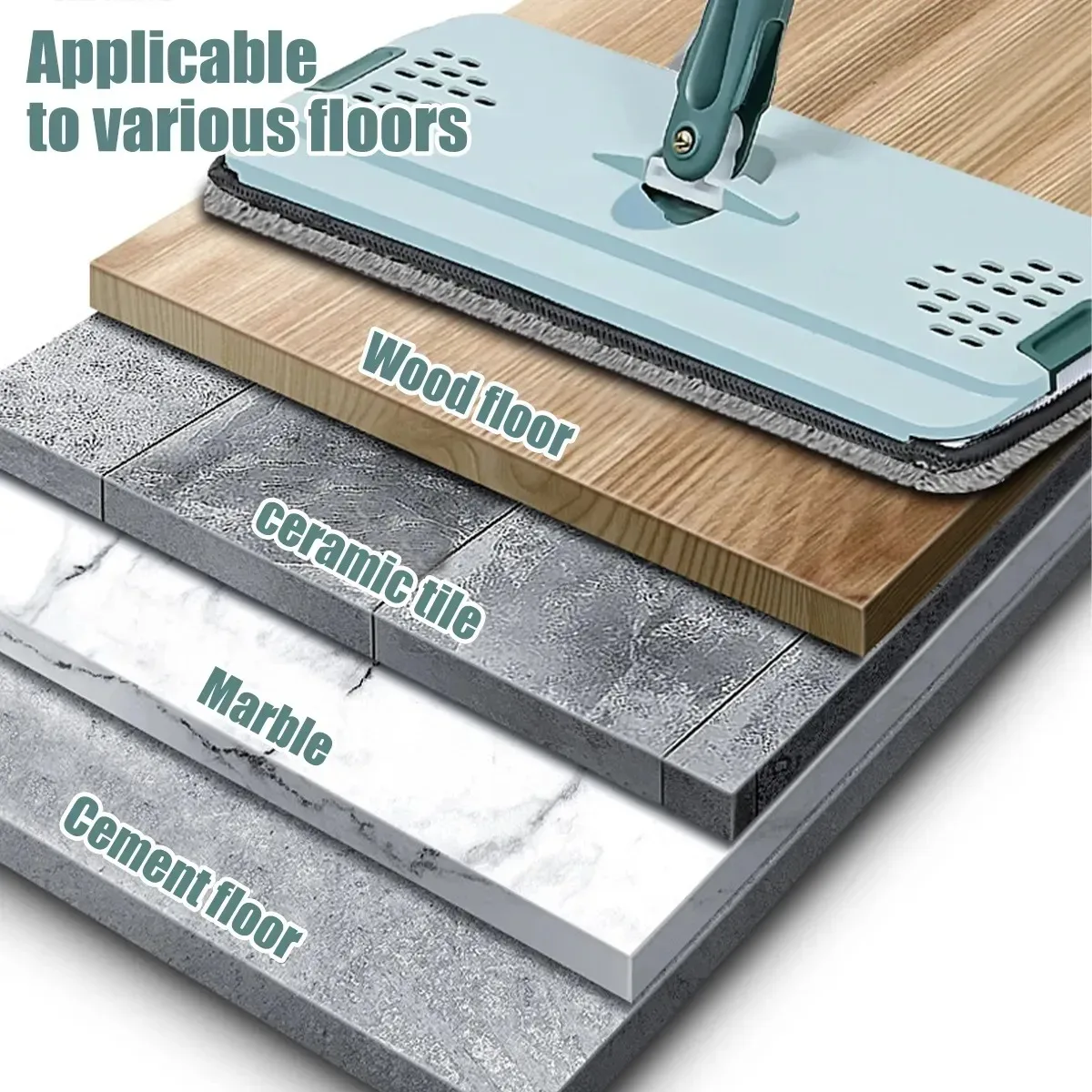 Flat Squeeze Mop Bucket - Image 5