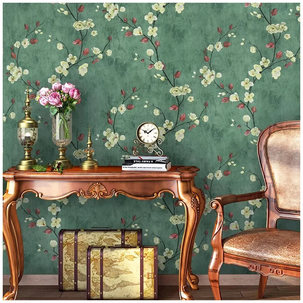 Floral Grey Peel and Stick Wallpaper - Image 12