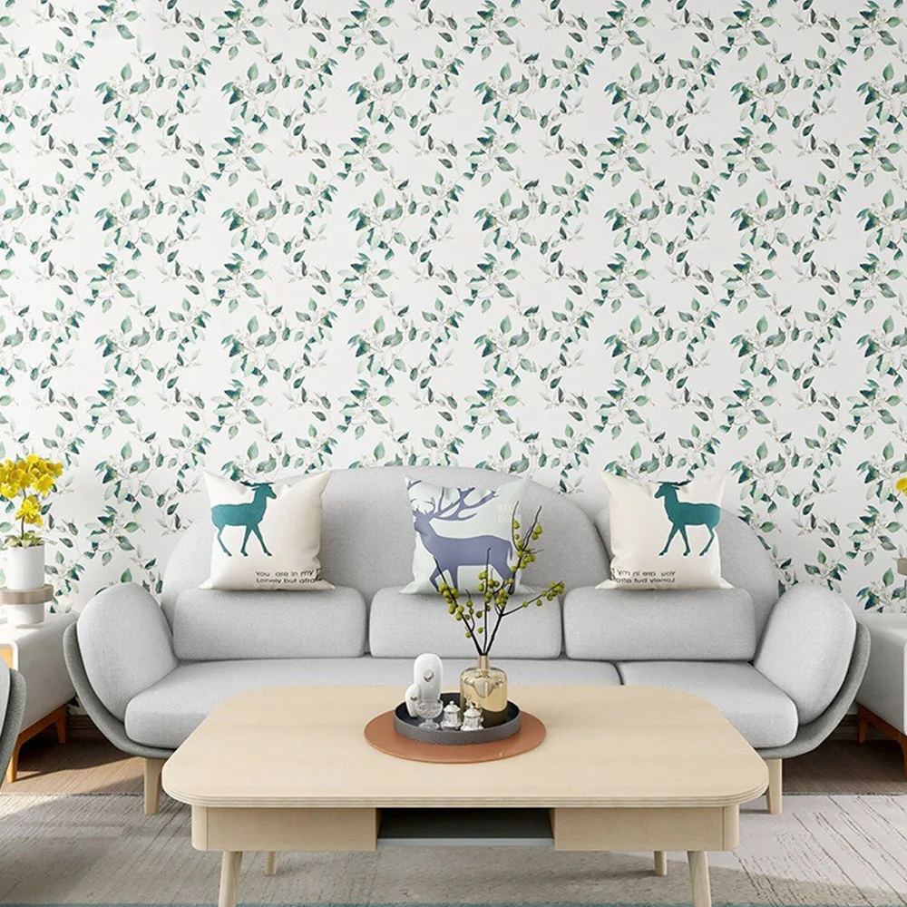 Floral Grey Peel and Stick Wallpaper - Image 14