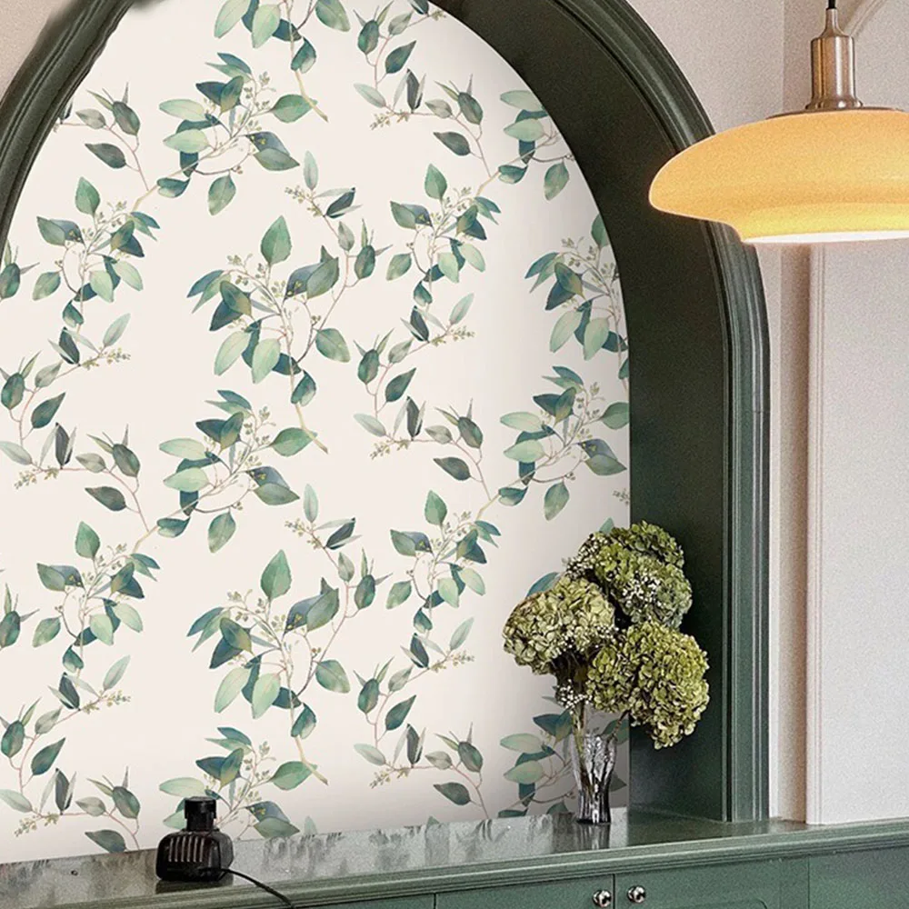 Floral Grey Peel and Stick Wallpaper - Image 6