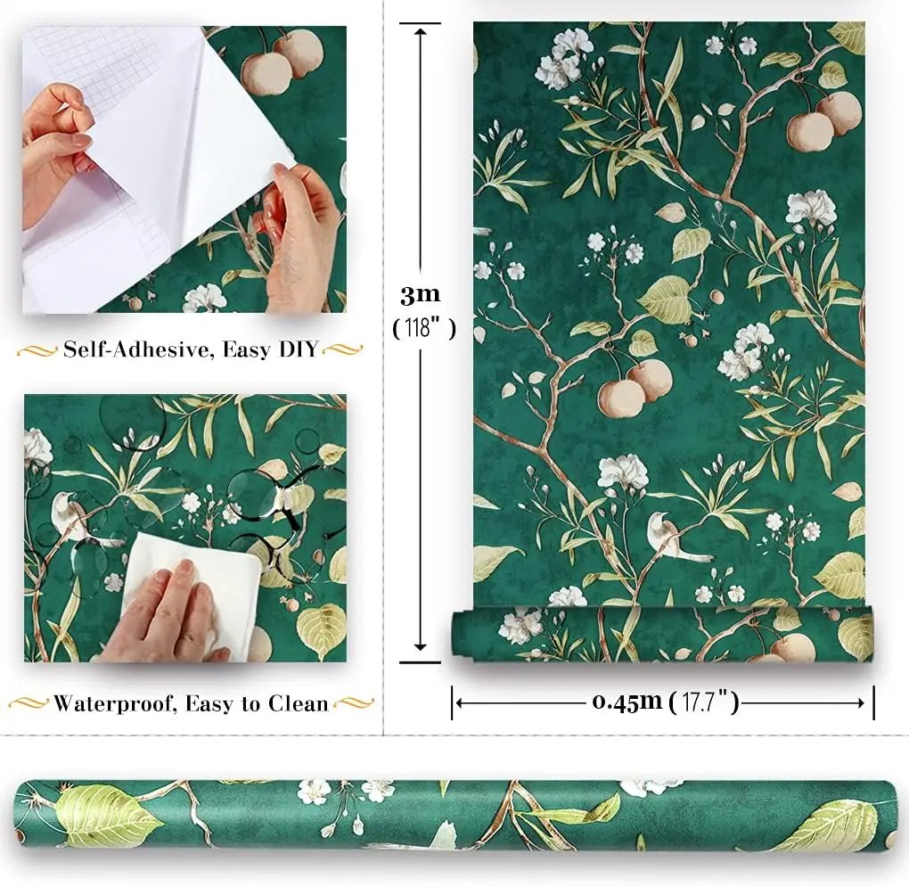 Floral Peel and Stick Wallpapers - Image 14