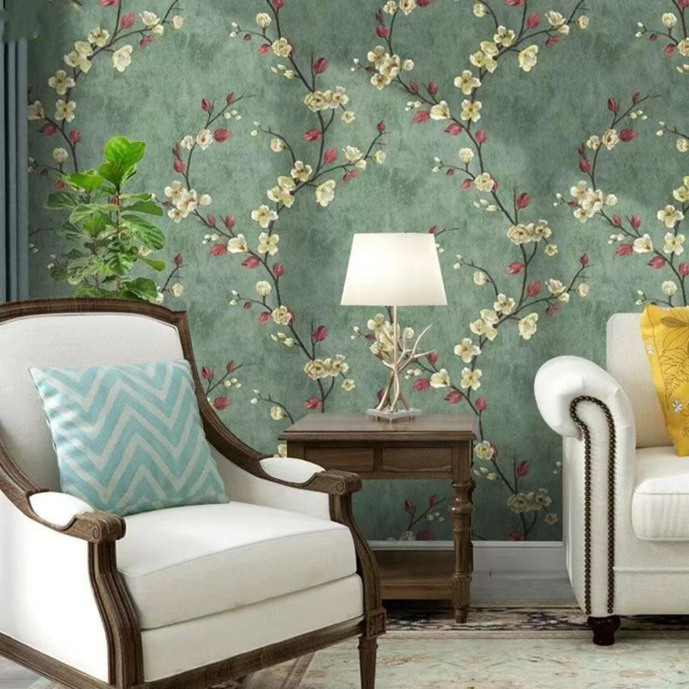 Floral Peel and Stick Wallpapers - Image 5