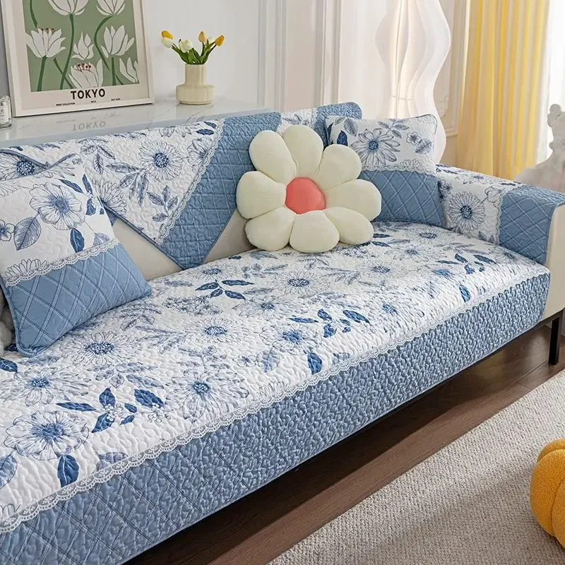 Floral Sofa Cover - Image 10