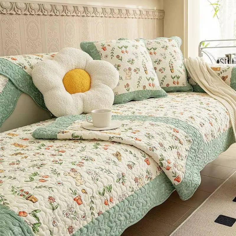 Floral Sofa Cover - Image 11