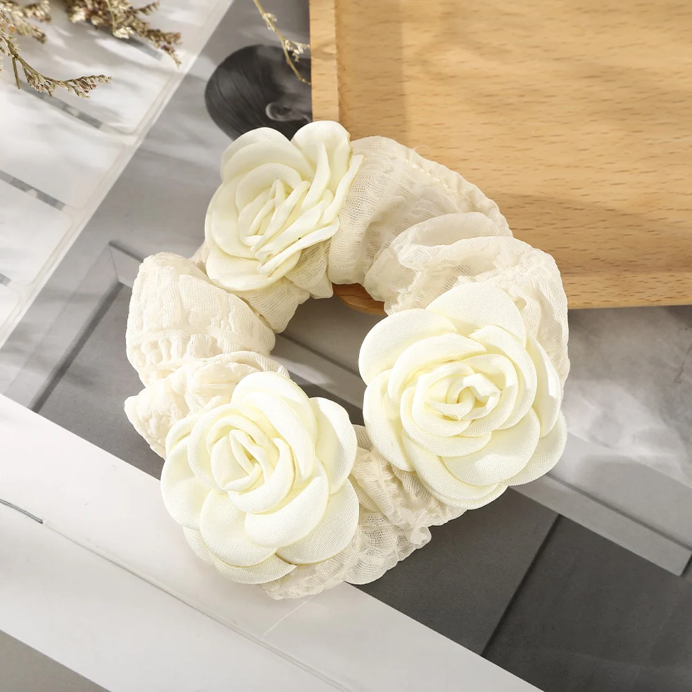 Flower Butterfly Elastic Hair Tie Scrunchie - Image 16