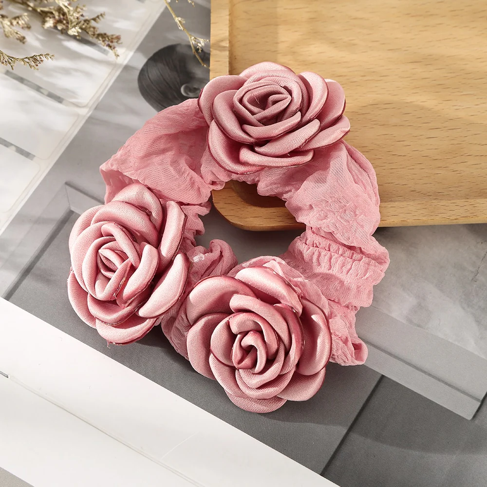 Flower Butterfly Elastic Hair Tie Scrunchie - Image 18