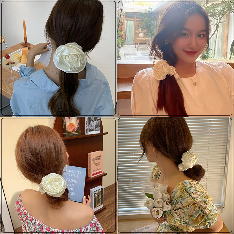 Flower Butterfly Elastic Hair Tie Scrunchie - Image 24