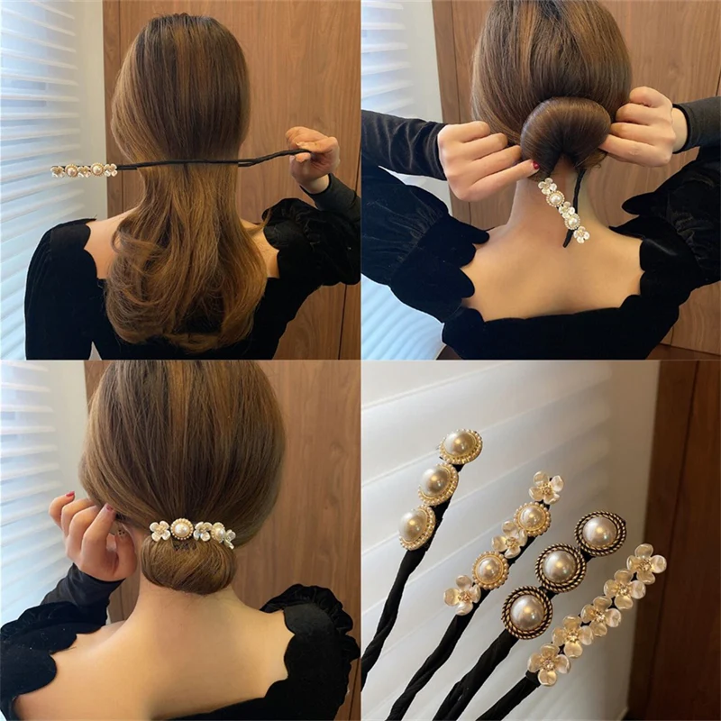 Flower Pearl Bun Maker Stick - Image 11