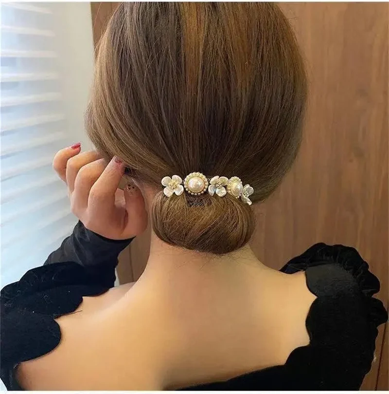 Flower Pearl Bun Maker Stick - Image 17
