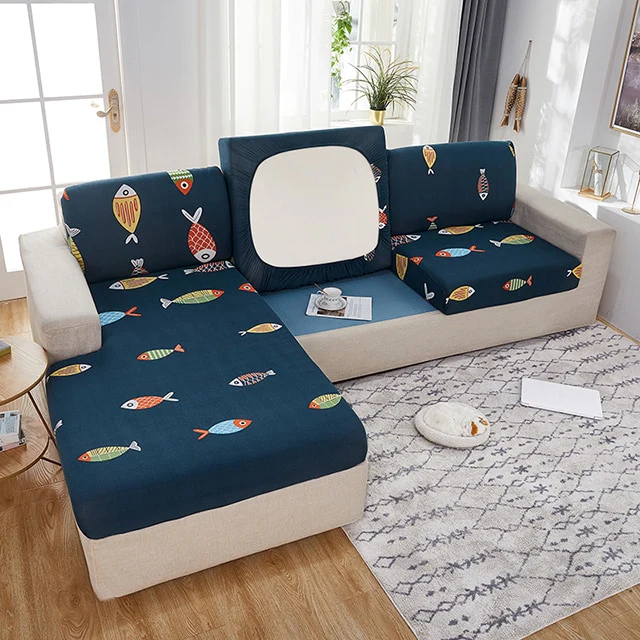 Flowers Printed Sofa Cushion Cover - Image 6