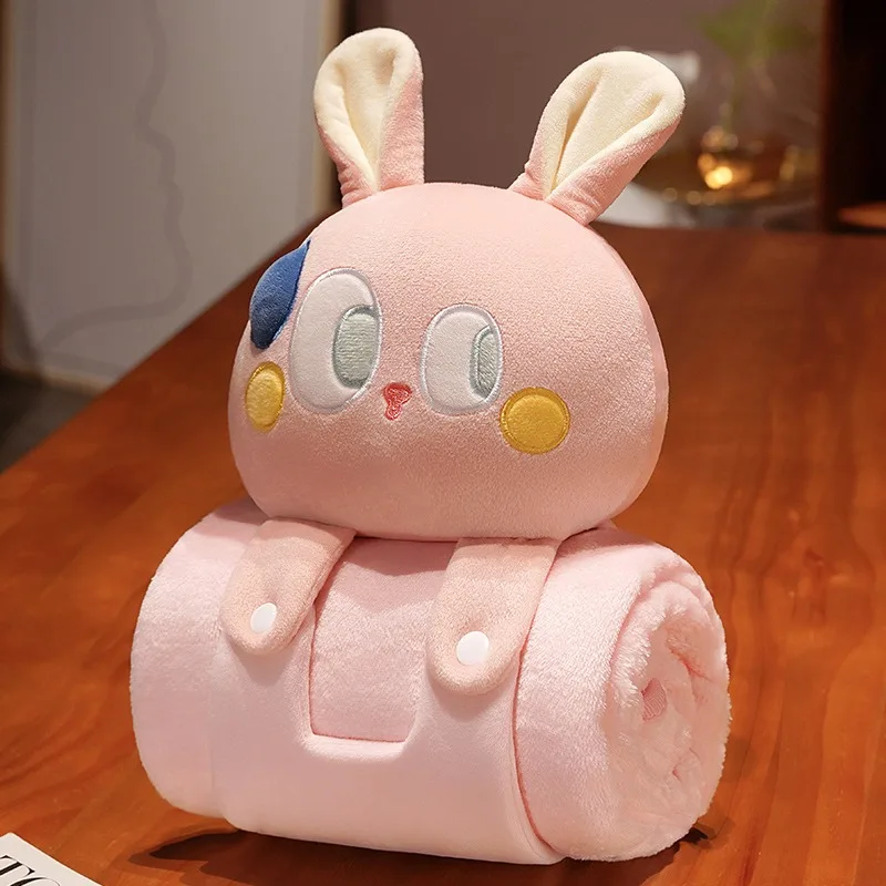 Fluffy Rolled Blanket Pillow - Image 6