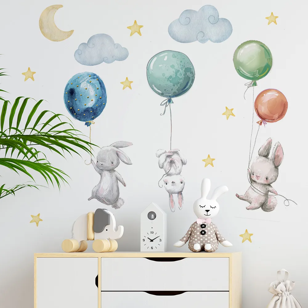 Flying Rabbits Wall Stickers - Image 2