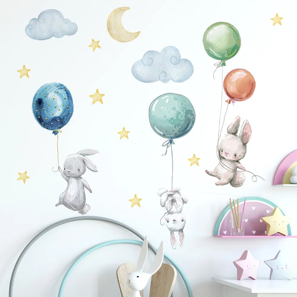 Flying Rabbits Wall Stickers - Image 5