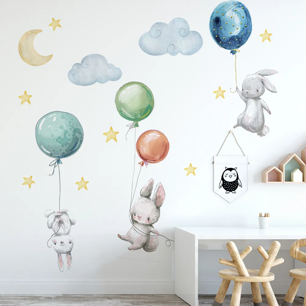 Flying Rabbits Wall Stickers - Image 6