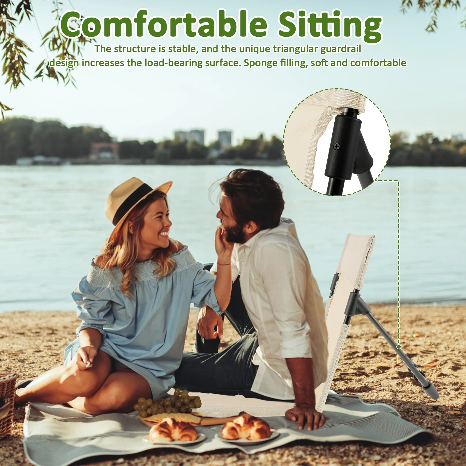 Foldable Back Rest Chair - Image 11