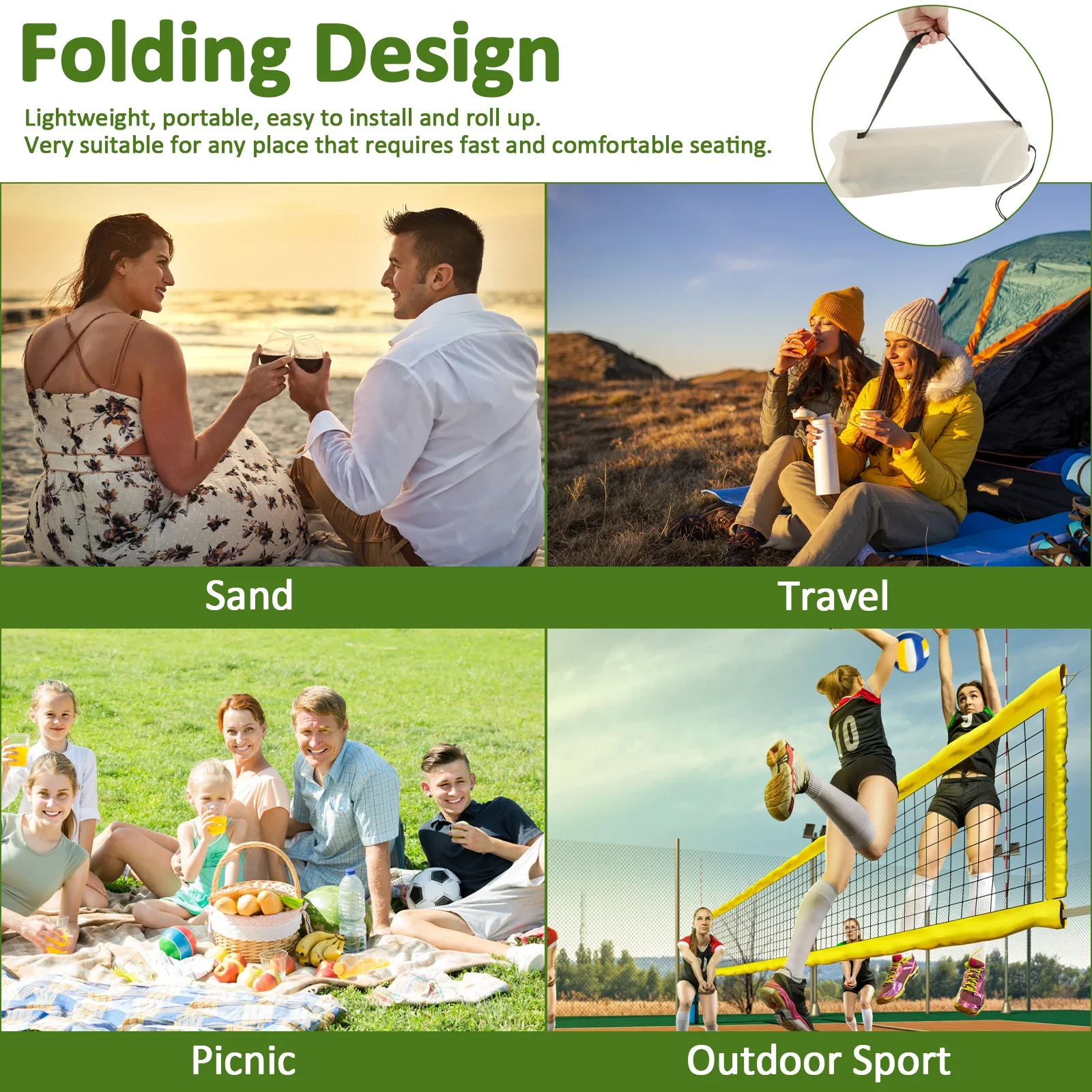 Foldable Back Rest Chair - Image 13