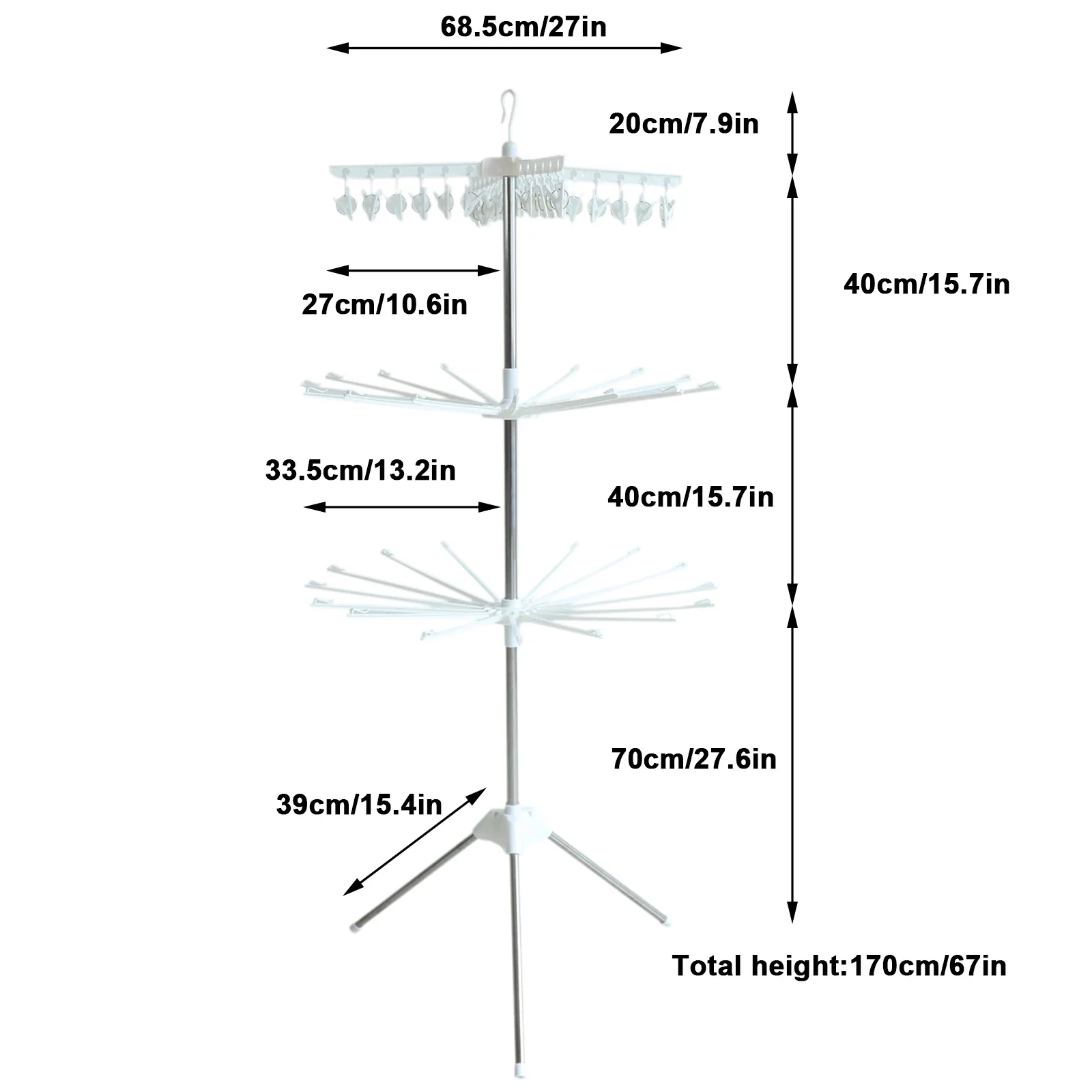 Foldable Clothes Drying Stand - Image 7