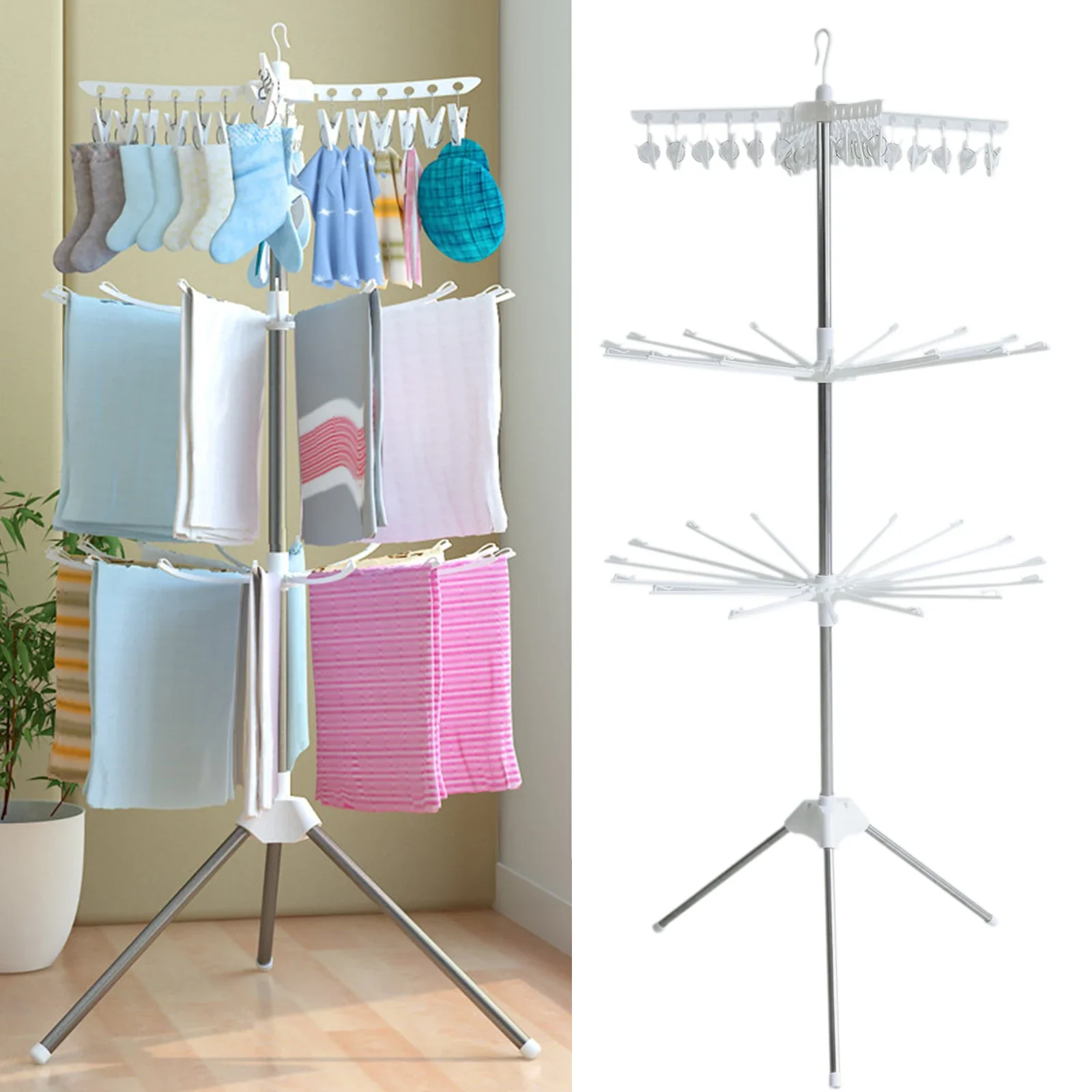 Foldable Clothes Drying Stand - Image 9