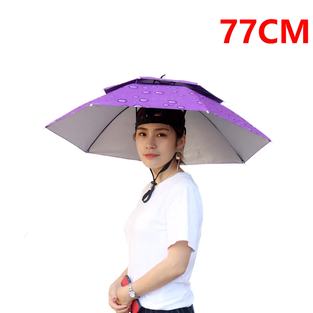 Foldable Outdoor Umbrella Hat - Image 11