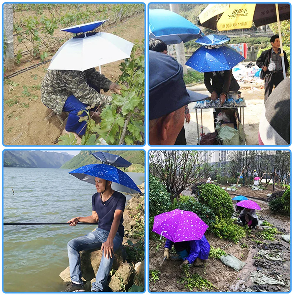 Foldable Outdoor Umbrella Hat - Image 4