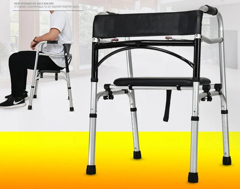 Foldable Rehabilitation Walker with Brake - Image 10