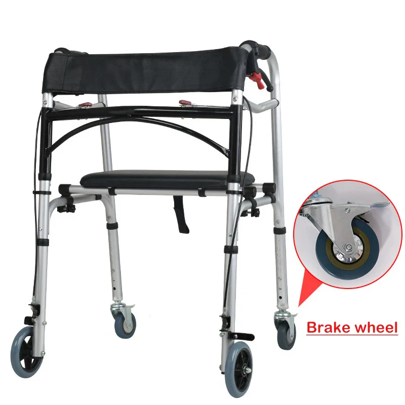 Foldable Rehabilitation Walker with Brake - Image 8