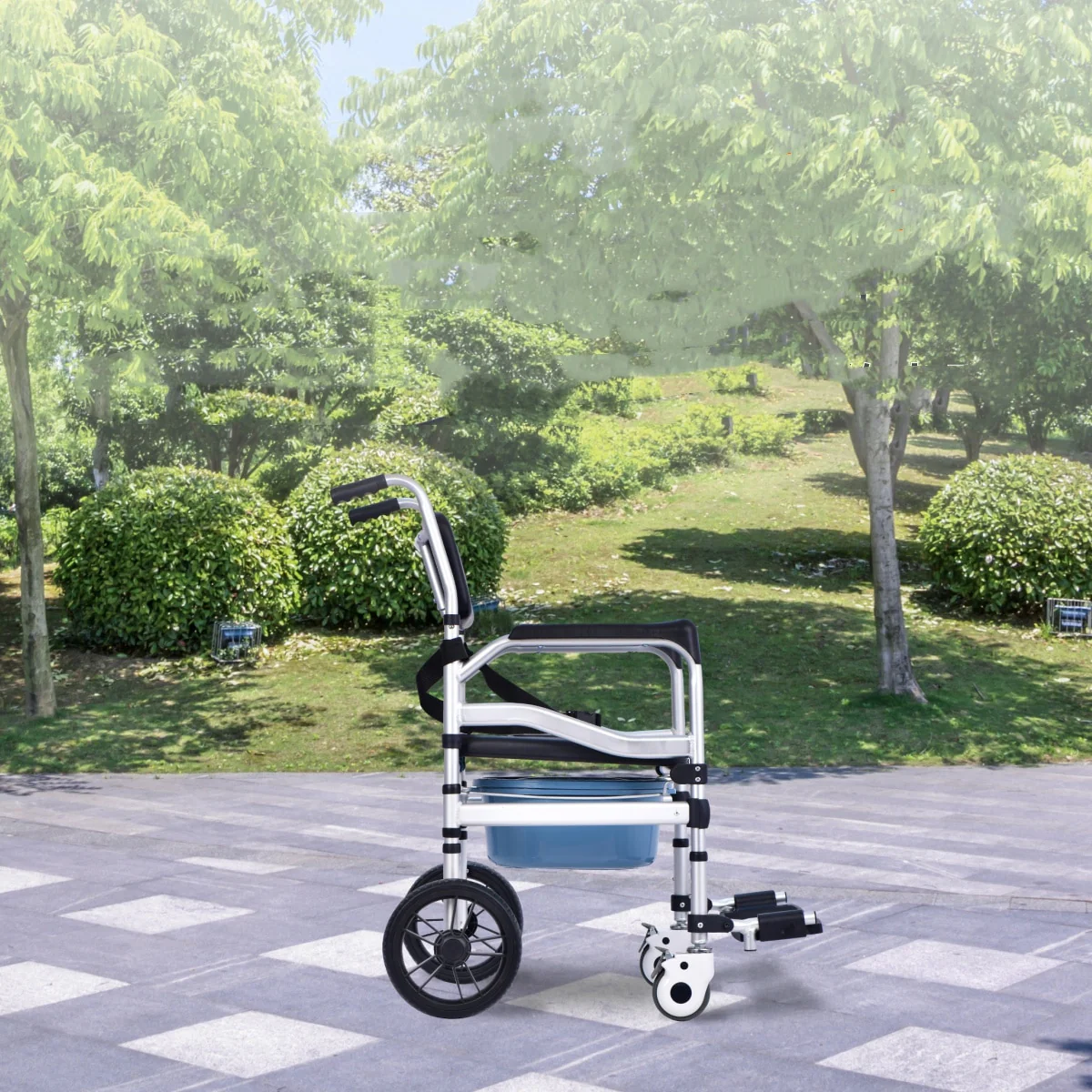 Foldable Toilet Wheelchair - Image 12