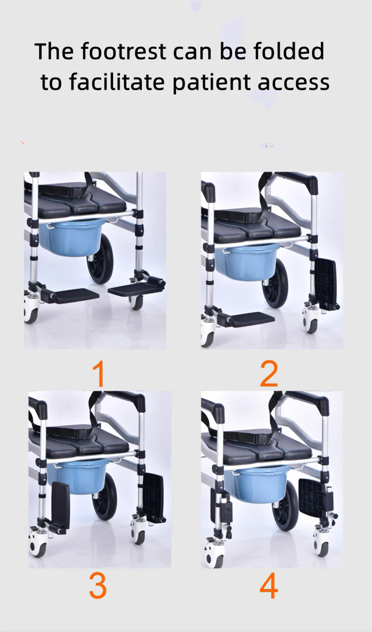 Foldable Toilet Wheelchair - Image 22