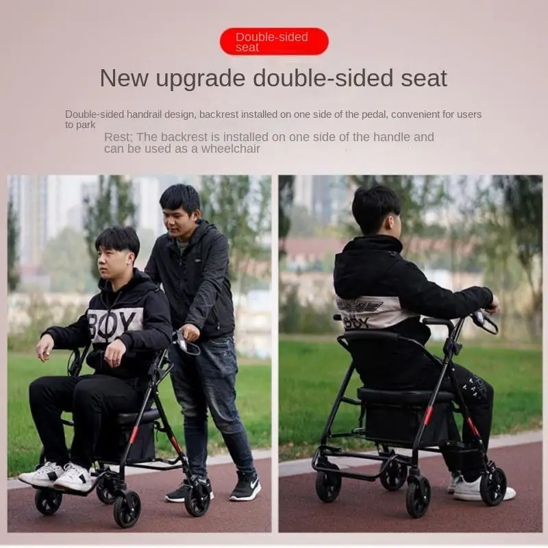 Foldable Walker with Brake - Image 2