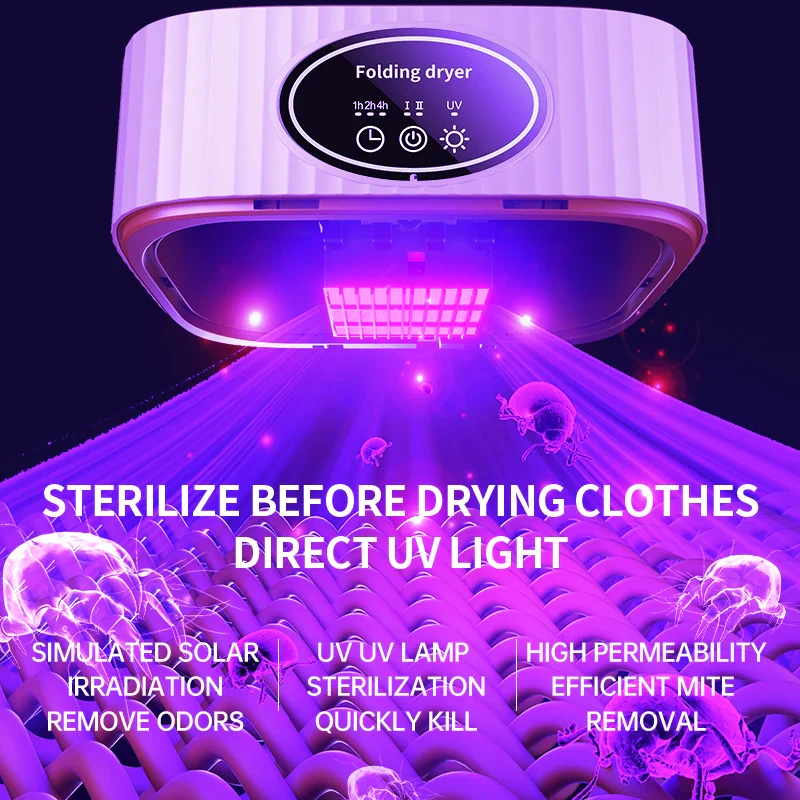 Folding Electric Clothes Dryer - Image 4