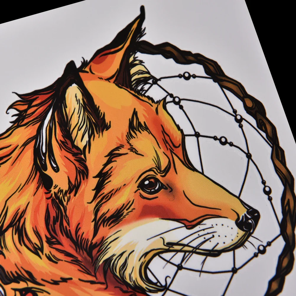 Fox Dreamcatcher Temporary Tattoo Sticker - Image 5