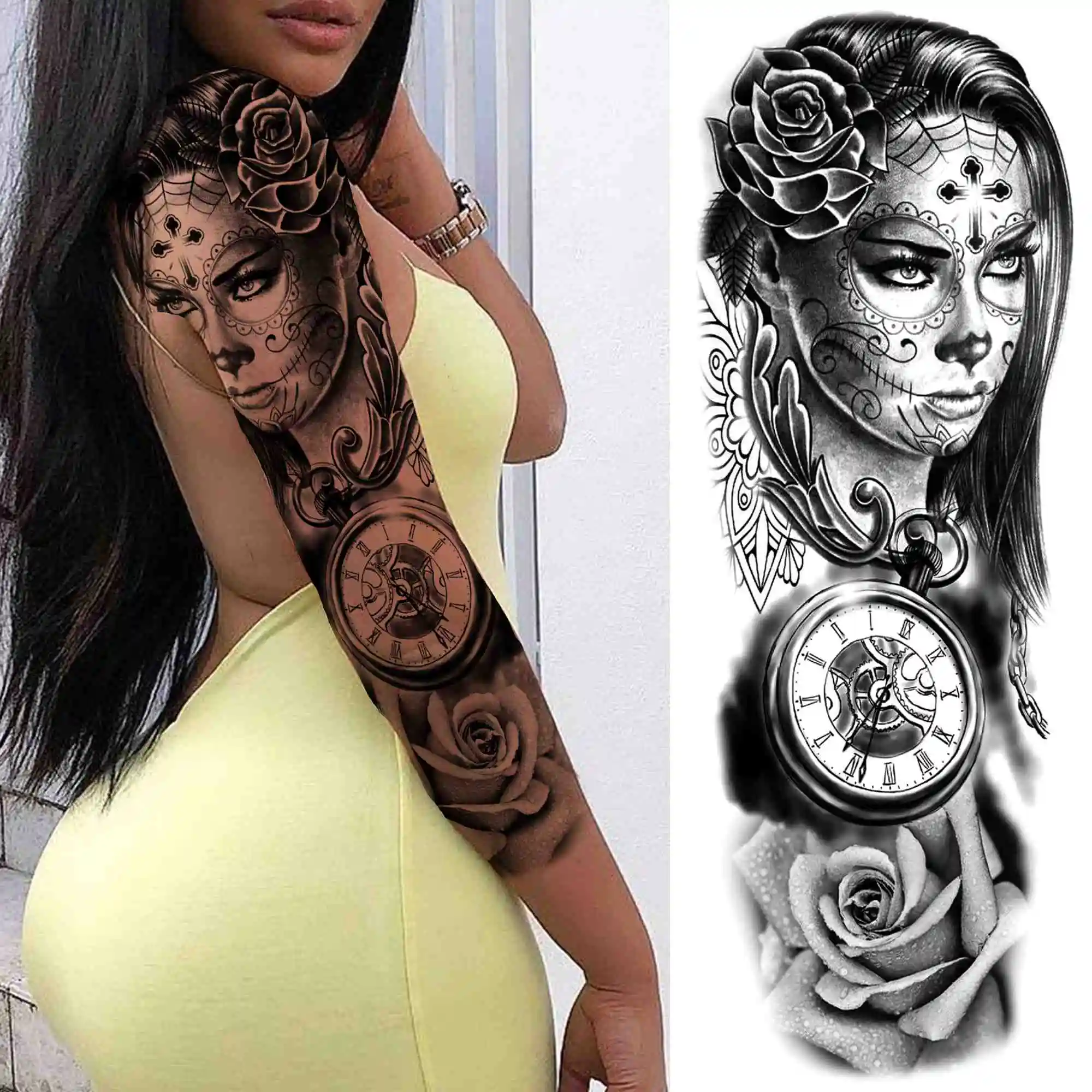 Full Arm Temporary Tattoos - Image 11