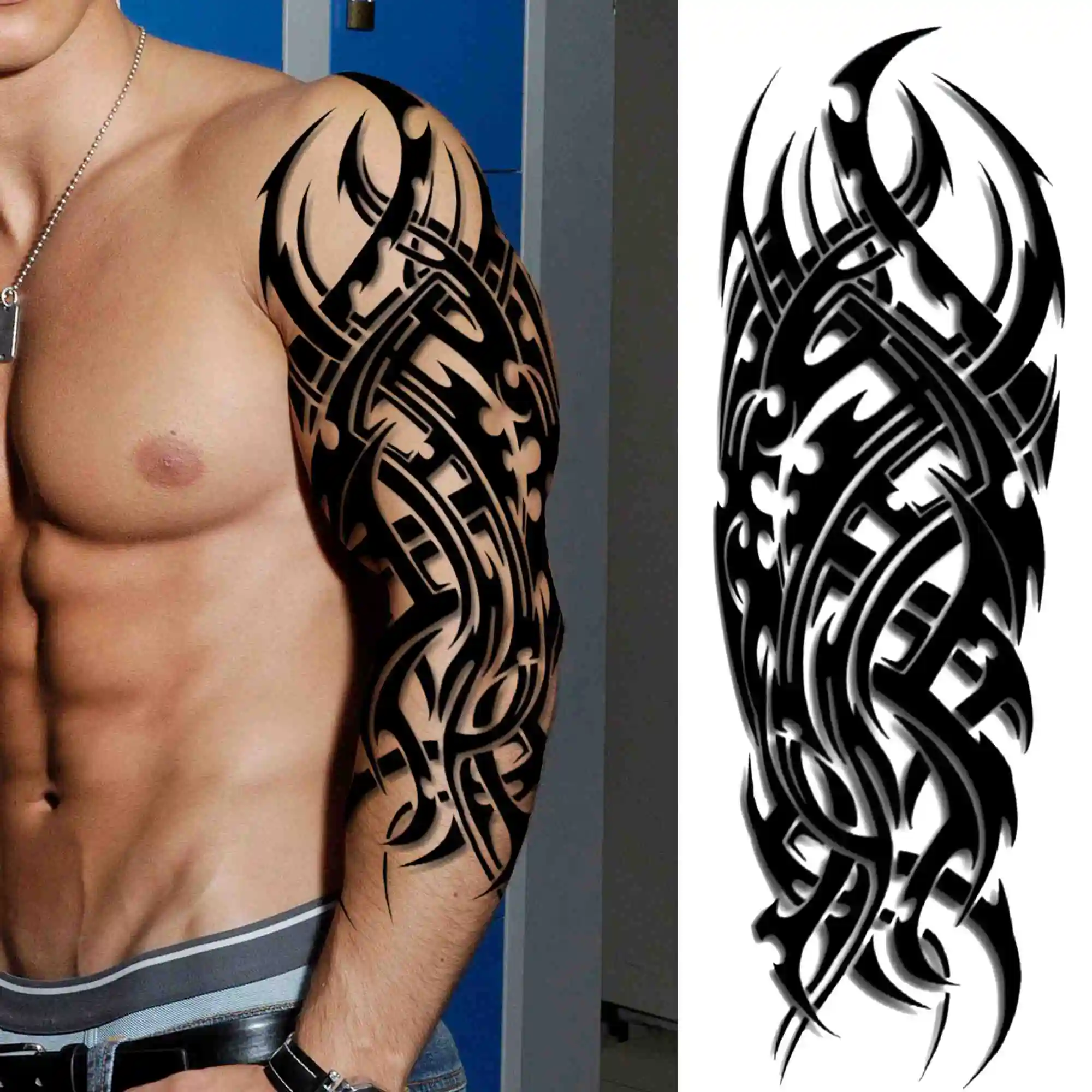 Full Arm Temporary Tattoos - Image 12