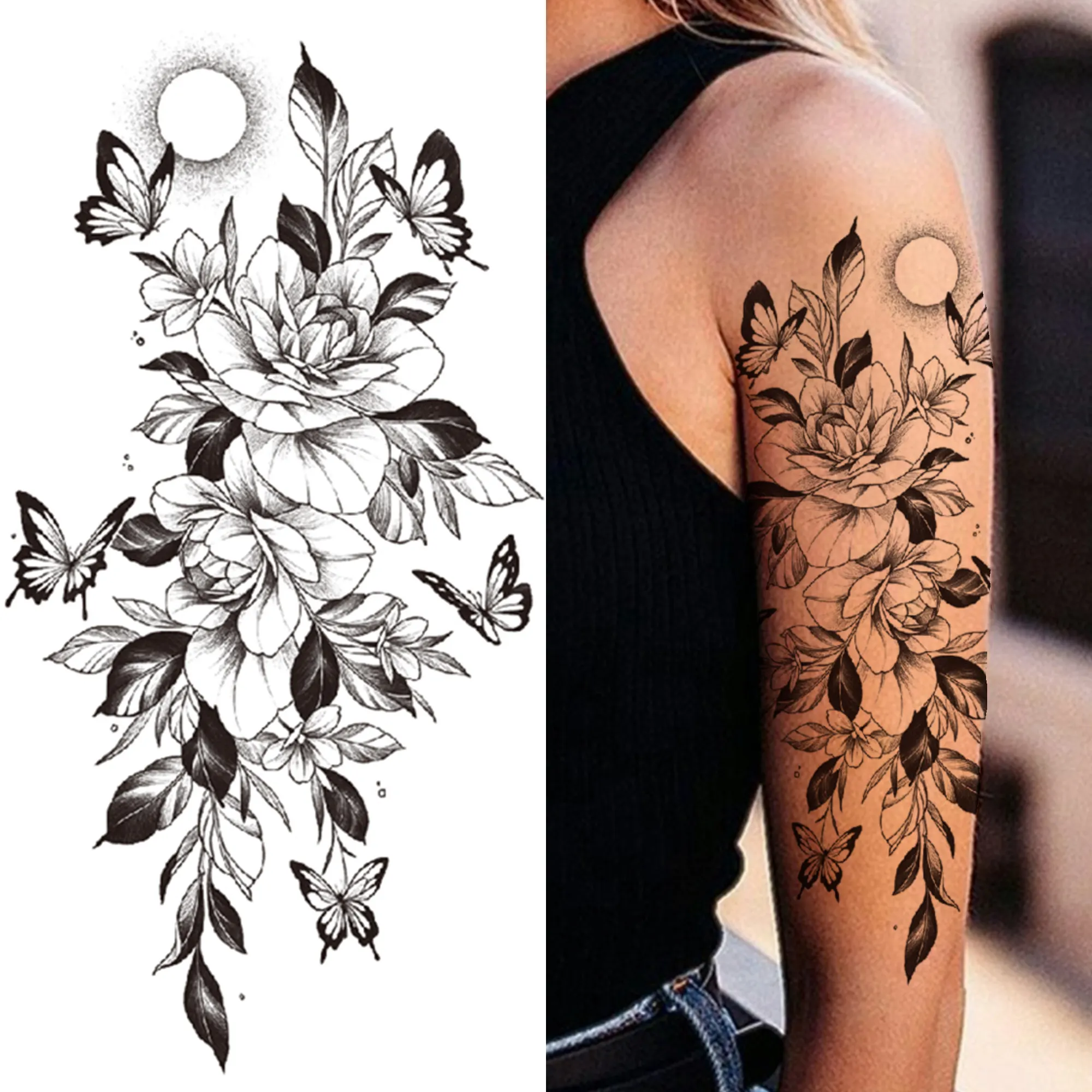Full Arm Temporary Tattoos - Image 14