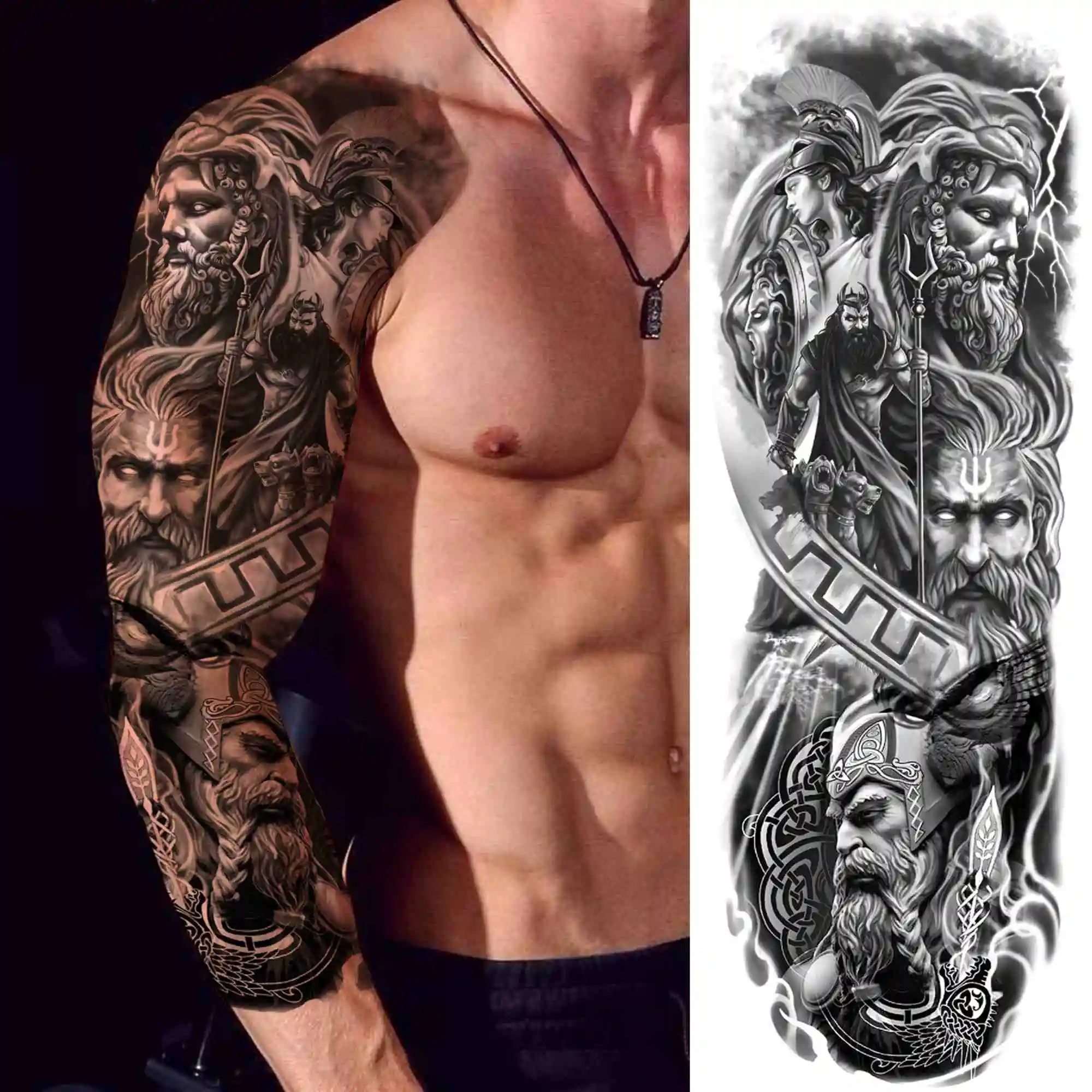 Full Arm Temporary Tattoos - Image 21