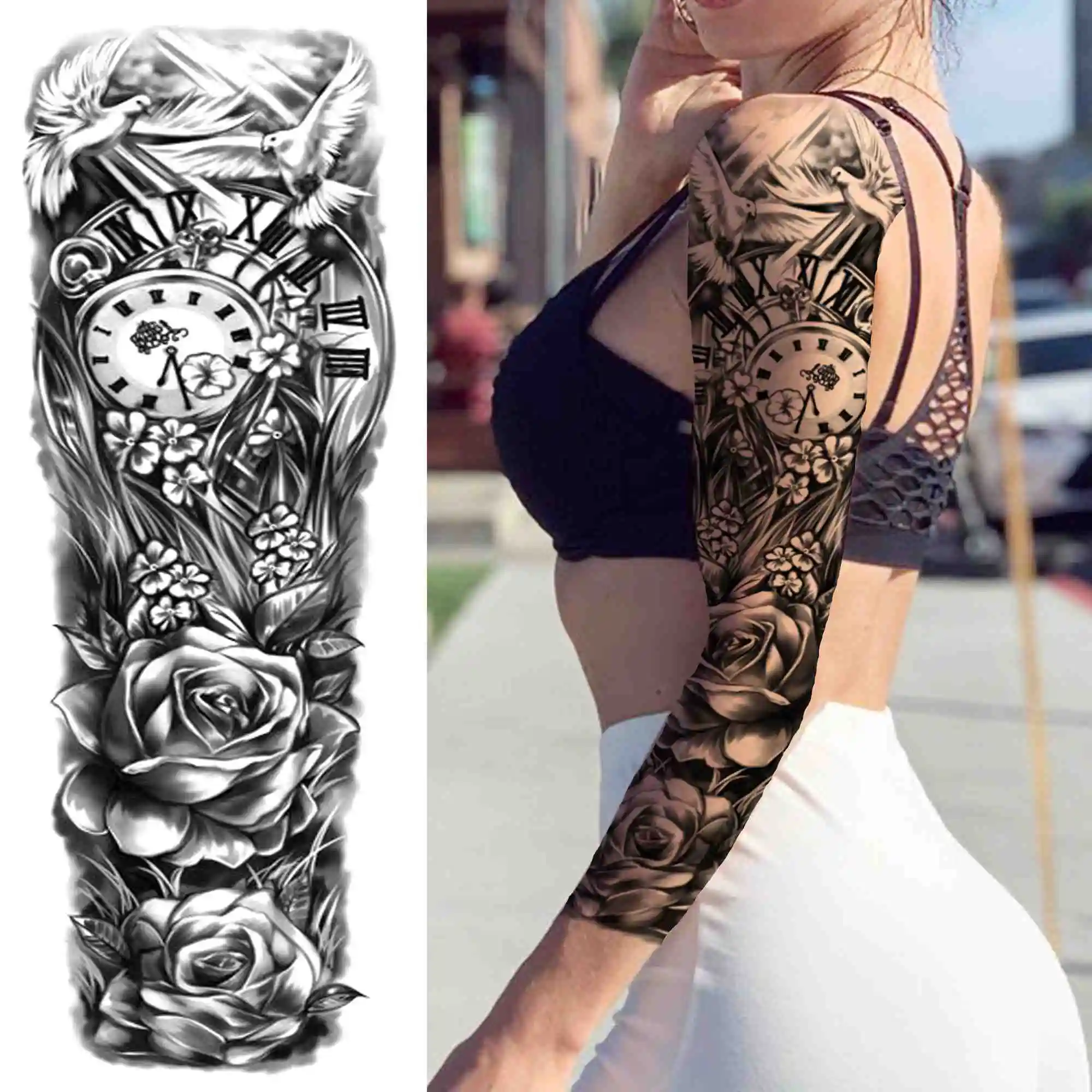 Full Arm Temporary Tattoos - Image 23