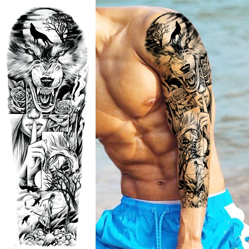 Full Arm Temporary Tattoos - Image 24