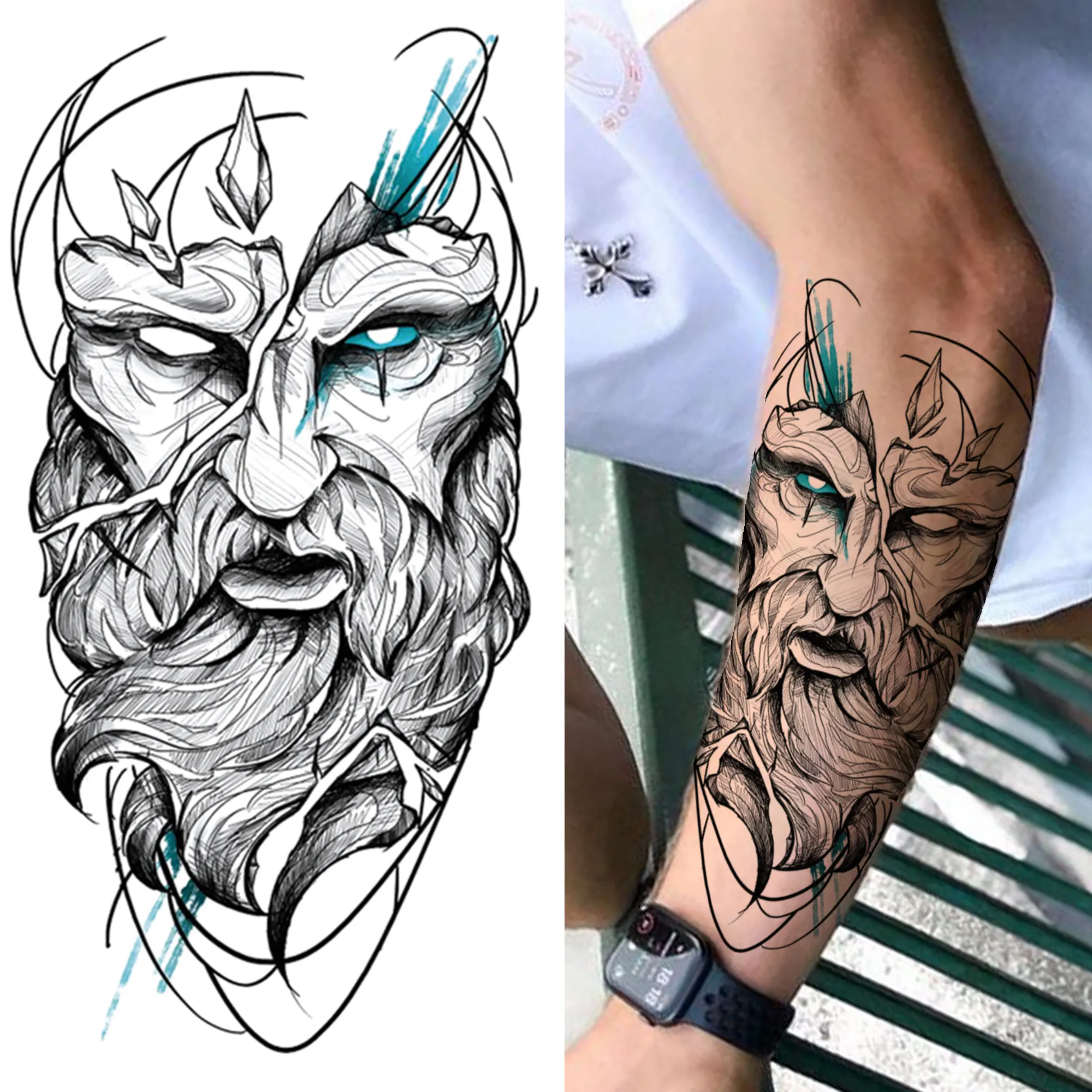 Full Arm Temporary Tattoos - Image 25