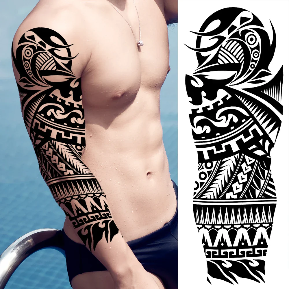 Full Arm Temporary Tattoos - Image 28