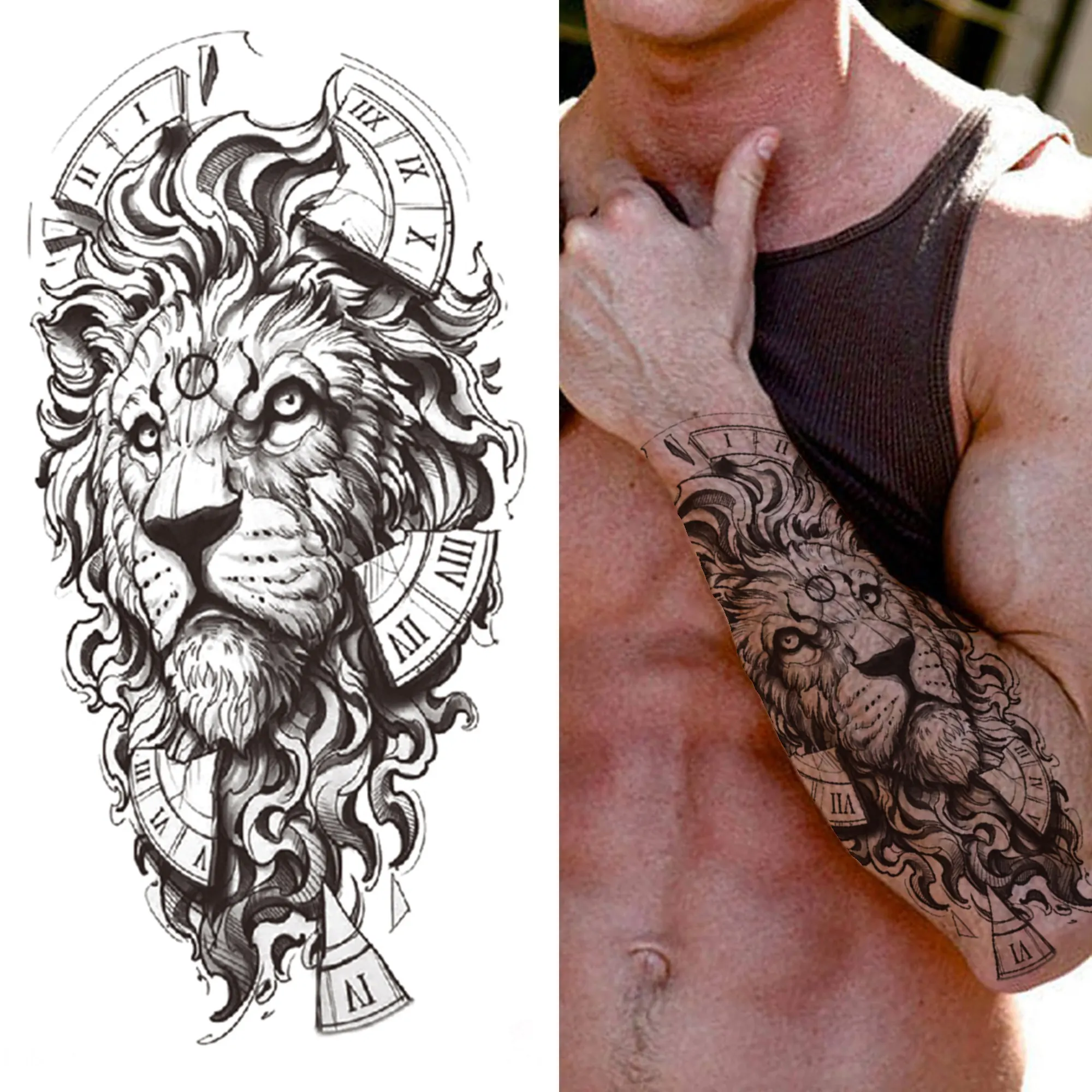 Full Arm Temporary Tattoos - Image 30