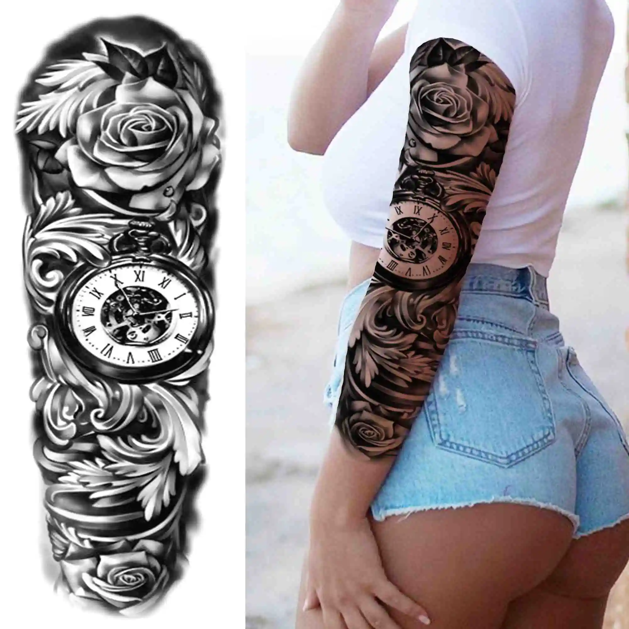 Full Arm Temporary Tattoos - Image 38