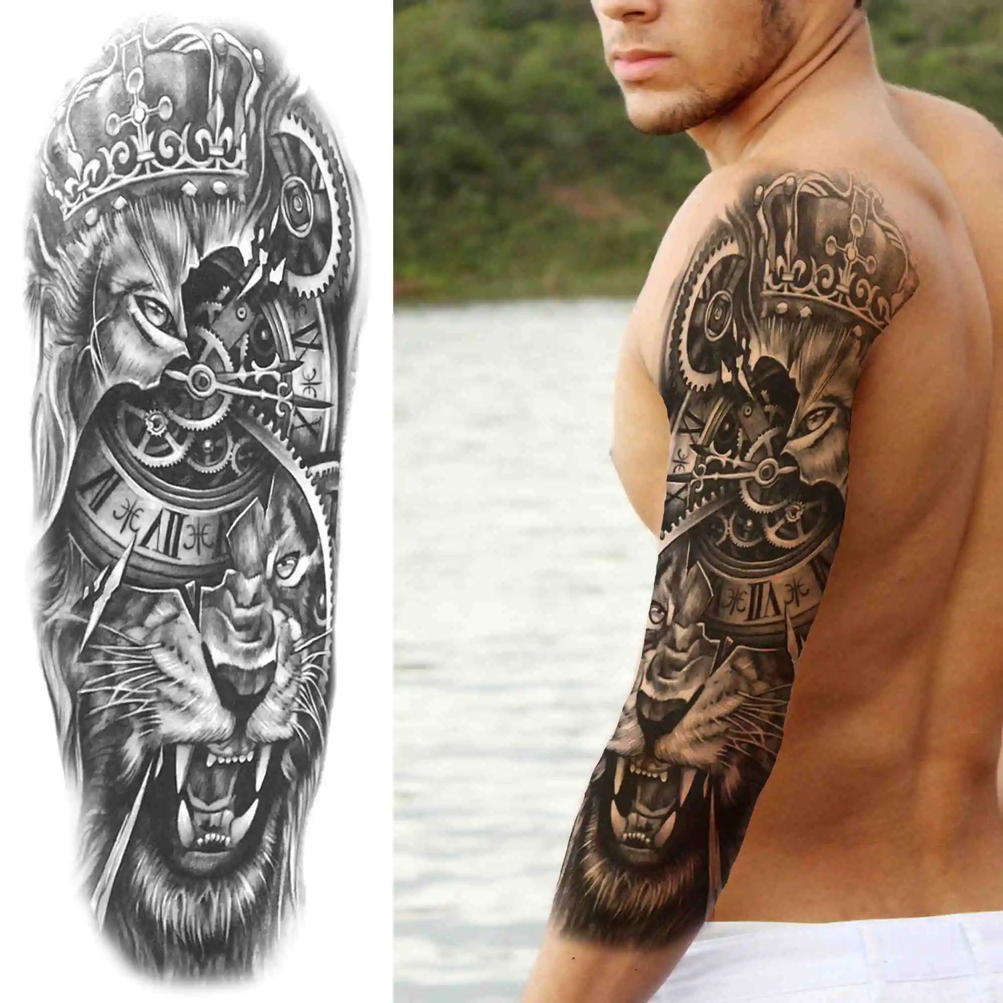 Full Arm Temporary Tattoos - Image 4